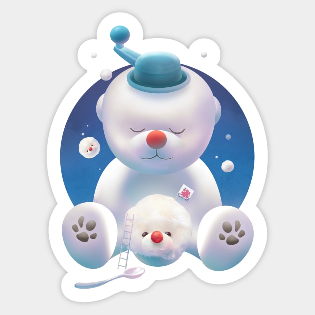 Bichon Ice Shaver Sticker by zkozkohi